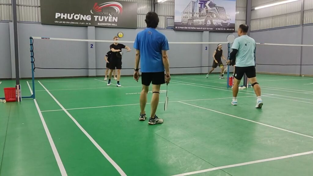 Double badminton strategies