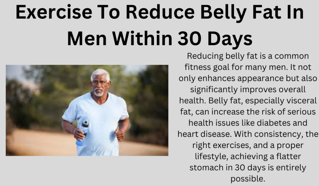 Exercise To Reduce Belly Fat In Men Within 30 Days